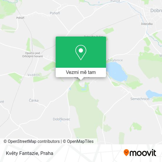 Květy Fantazie mapa