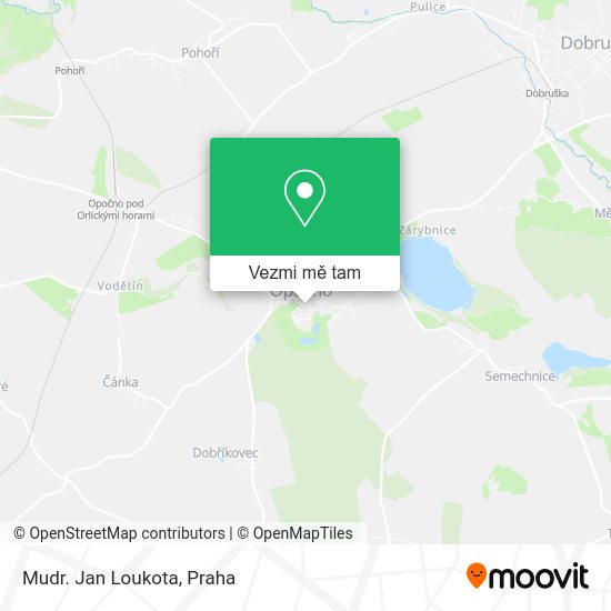 Mudr. Jan Loukota mapa