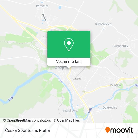 Česká Spořitelna mapa