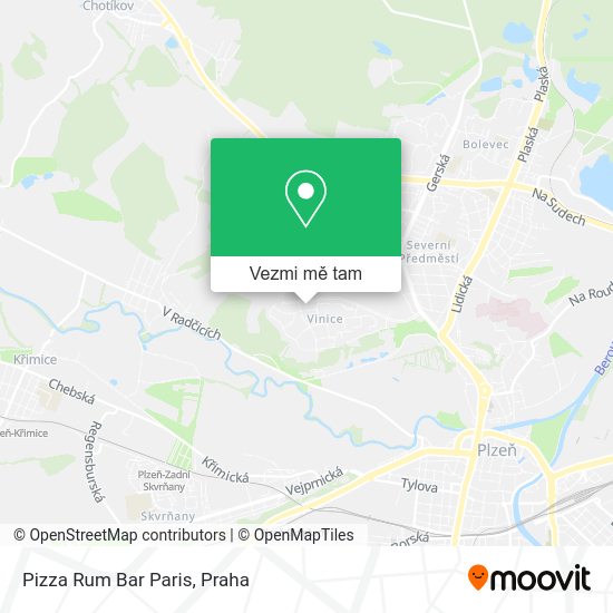 Pizza Rum Bar Paris mapa