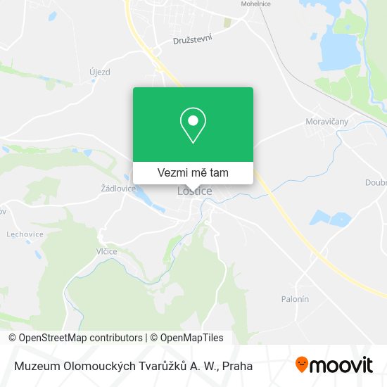 Muzeum Olomouckých Tvarůžků A. W. mapa