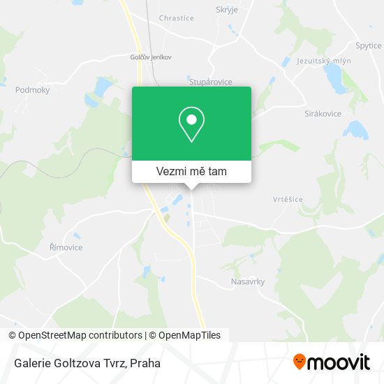 Galerie Goltzova Tvrz mapa