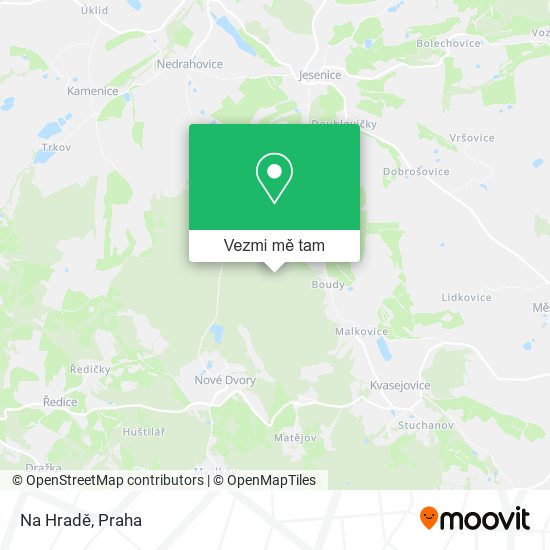 Na Hradě mapa