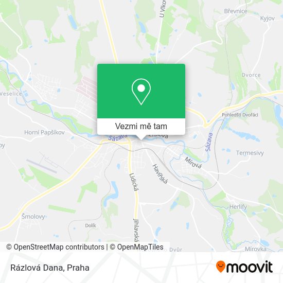 Rázlová Dana mapa