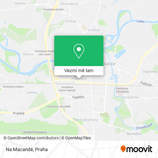 Na Macandě mapa