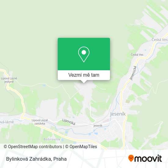 Bylinková Zahrádka mapa