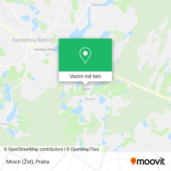 Mnich (Žst) mapa