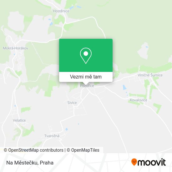 Na Městečku mapa