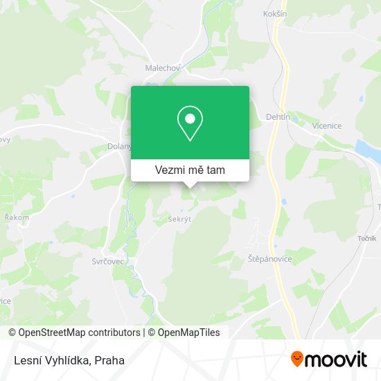 Lesní Vyhlídka mapa