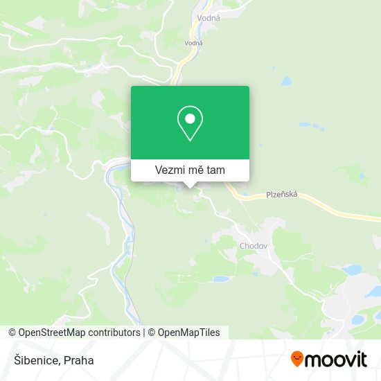 Šibenice mapa
