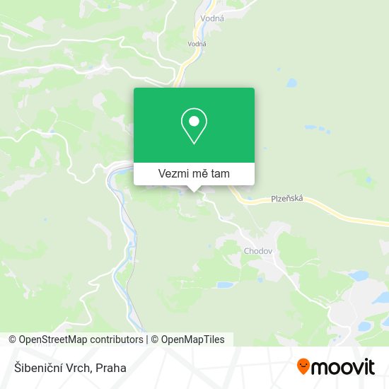 Šibeniční Vrch mapa