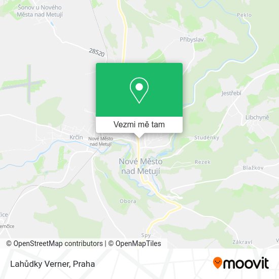Lahůdky Verner mapa