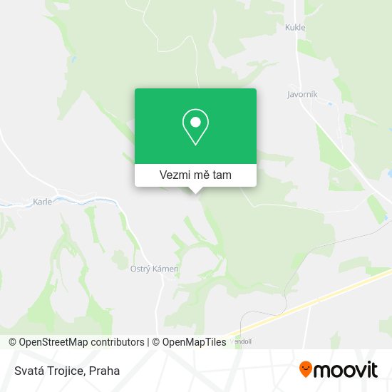 Svatá Trojice mapa