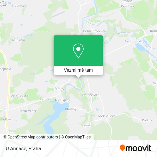 U Annáše mapa