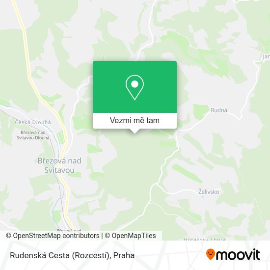 Rudenská Cesta (Rozcestí) mapa