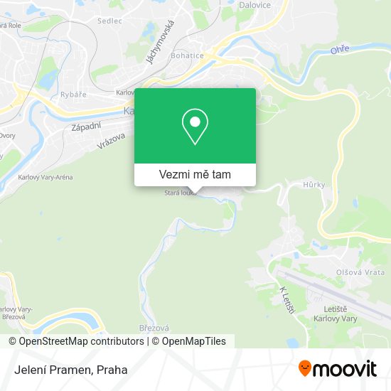 Jelení Pramen mapa