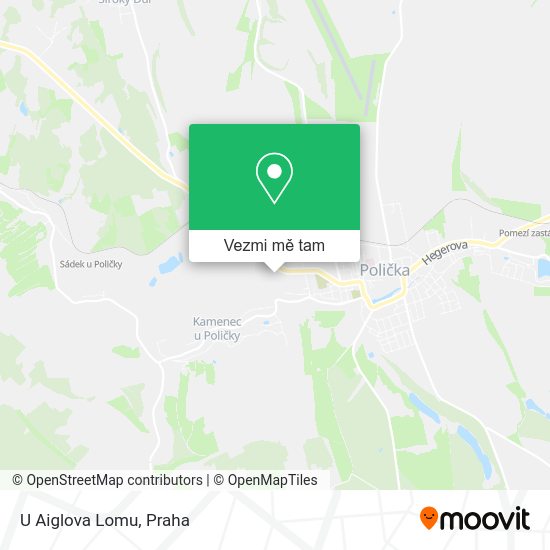 U Aiglova Lomu mapa