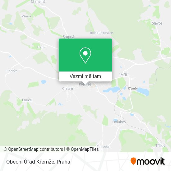 Obecní Úřad Křemže mapa