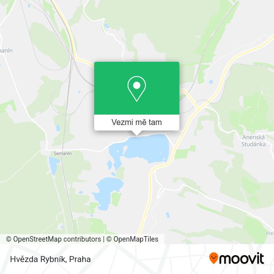 Hvězda Rybník mapa
