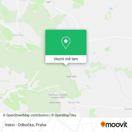 Veksl - Odbočka mapa