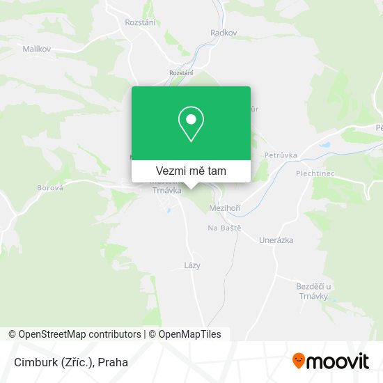 Cimburk (Zříc.) mapa