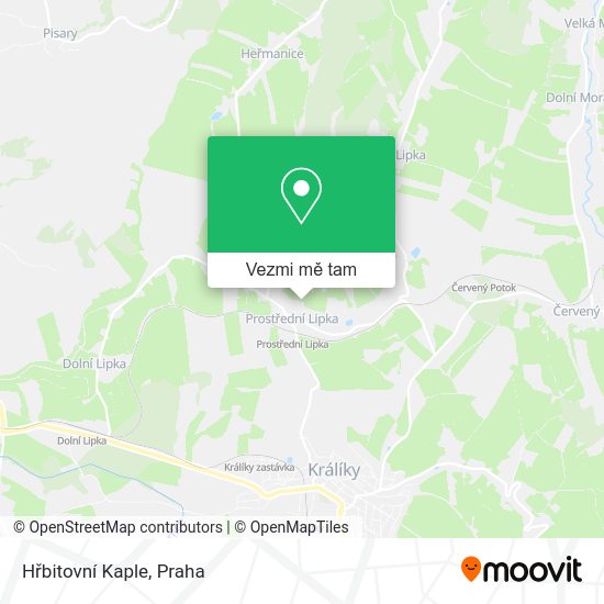 Hřbitovní Kaple mapa