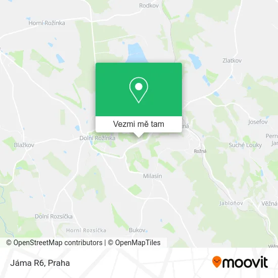 Jáma R6 mapa