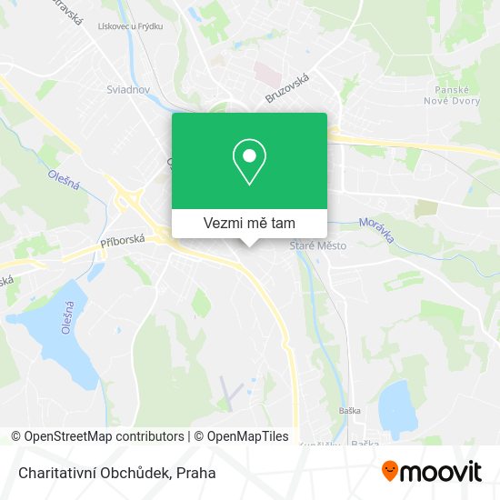 Charitativní Obchůdek mapa