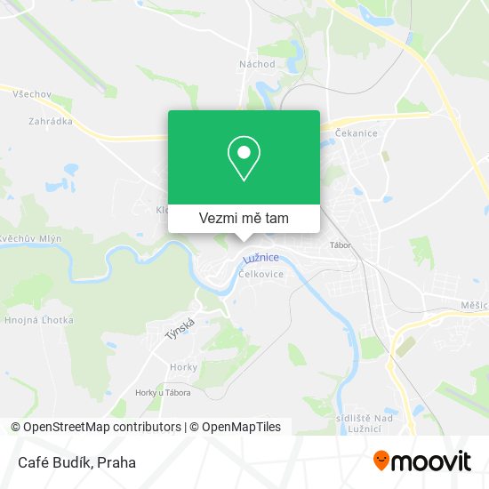 Café Budík mapa