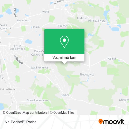 Na Podhoří mapa