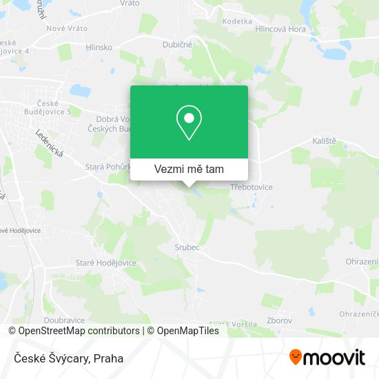 České Švýcary mapa