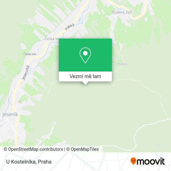 U Kostelníka mapa
