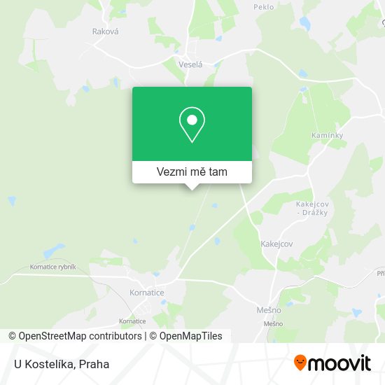 U Kostelíka mapa