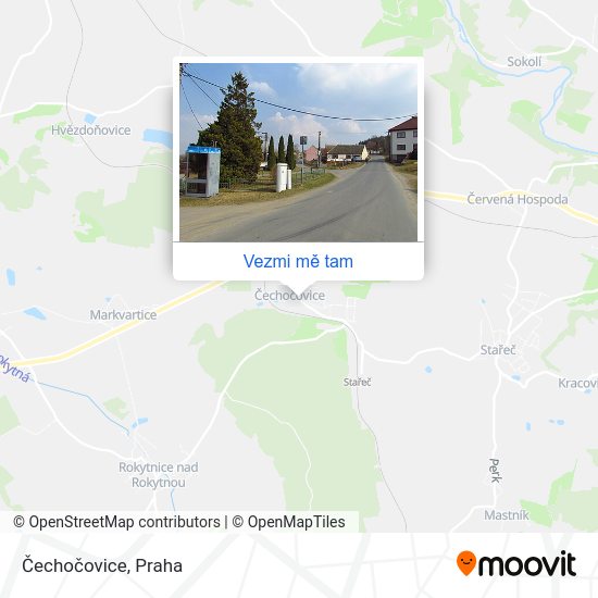 Čechočovice mapa
