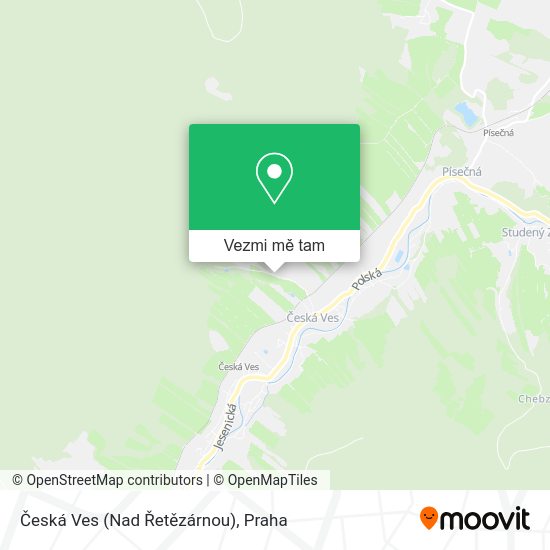 Česká Ves (Nad Řetězárnou) mapa