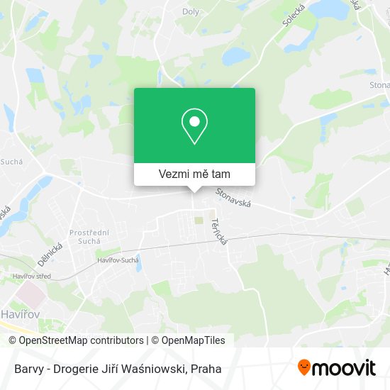 Barvy - Drogerie Jiří Waśniowski mapa