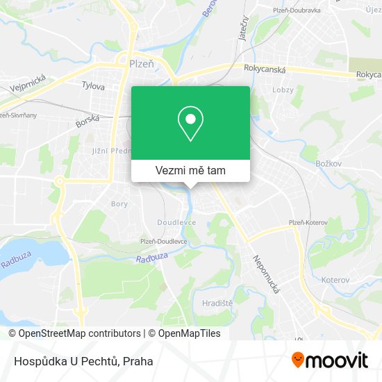 Hospůdka U Pechtů mapa