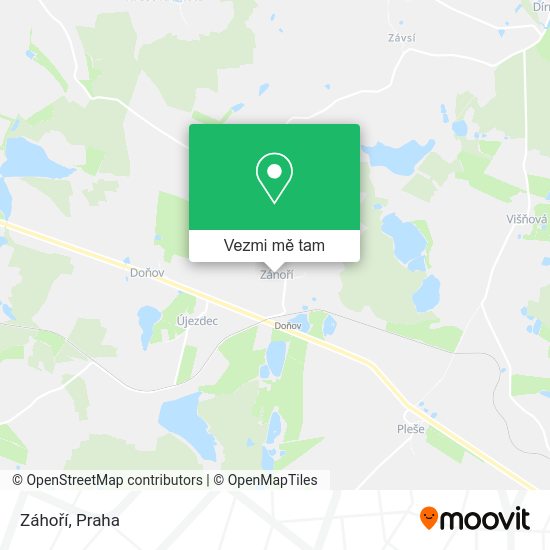 Záhoří mapa