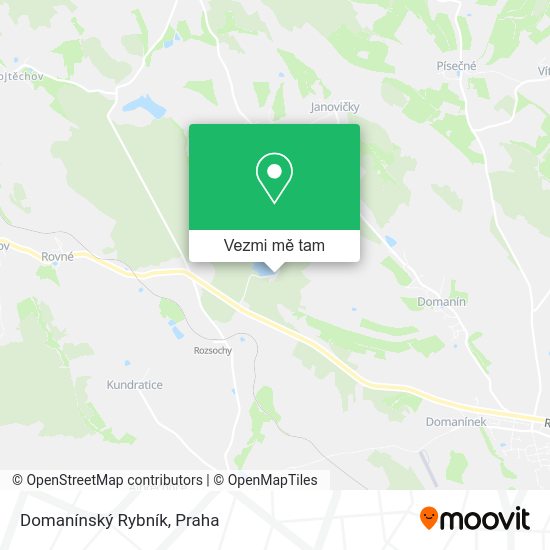 Domanínský Rybník mapa