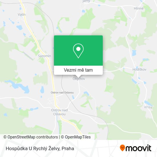 Hospůdka U Rychlý Želvy mapa