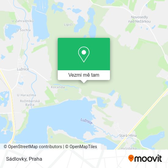 Sádlovky mapa
