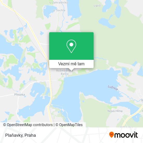 Plaňavky mapa
