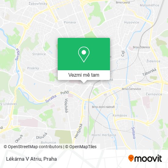 Lékárna V Atriu mapa