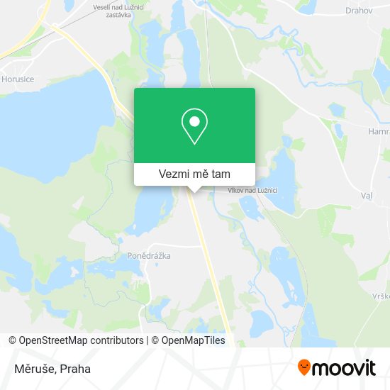 Měruše mapa