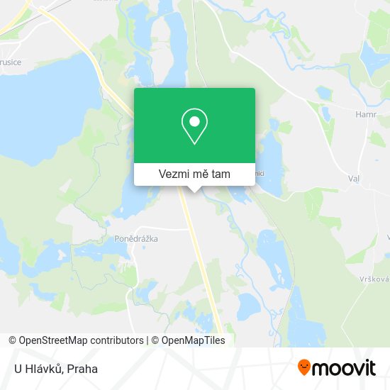 U Hlávků mapa