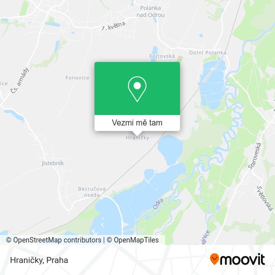 Hraničky mapa