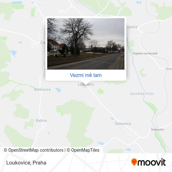 Loukovice mapa