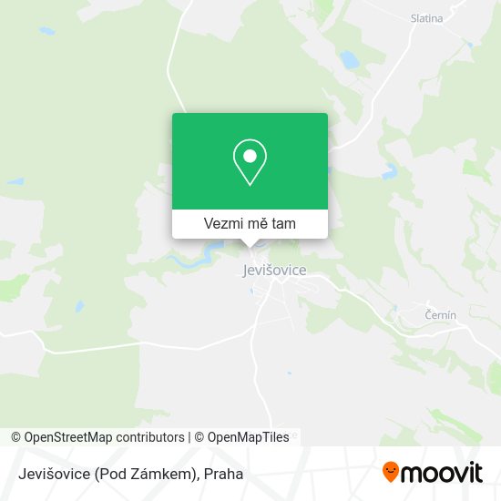 Jevišovice (Pod Zámkem) mapa
