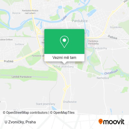 U Zvoničky mapa