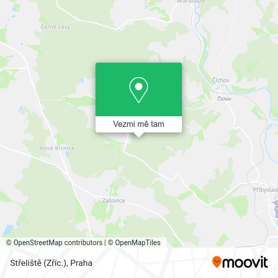 Střeliště (Zříc.) mapa